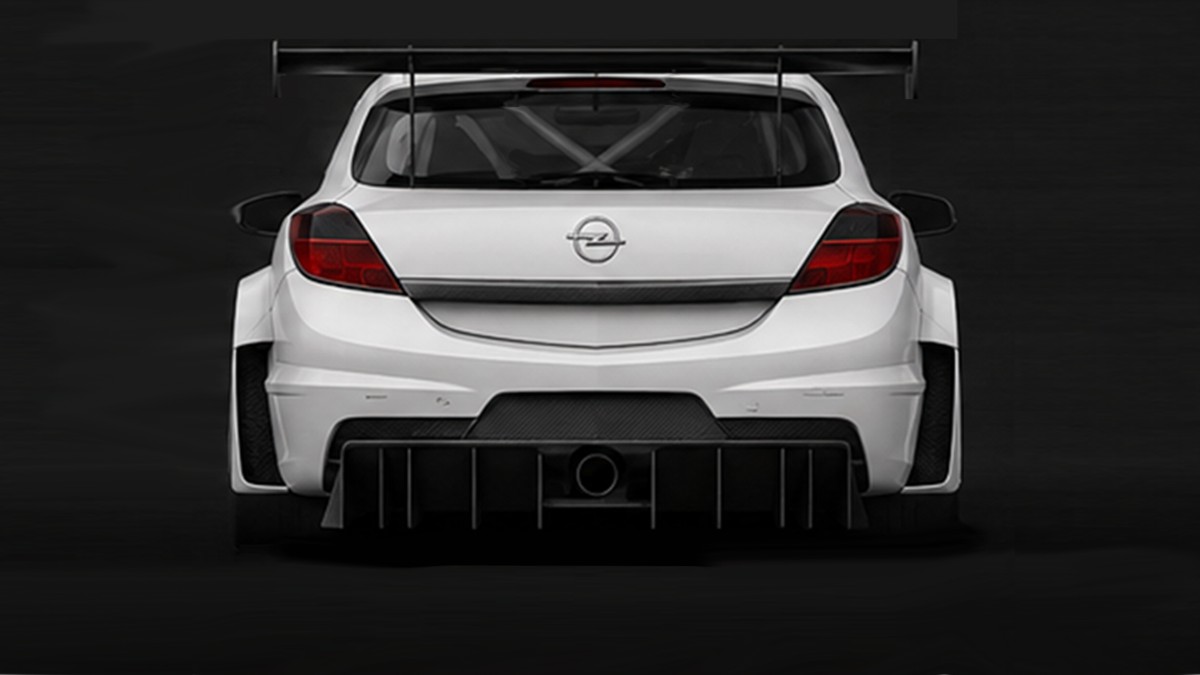 Konzeptansicht des Astra H GTC von hinten